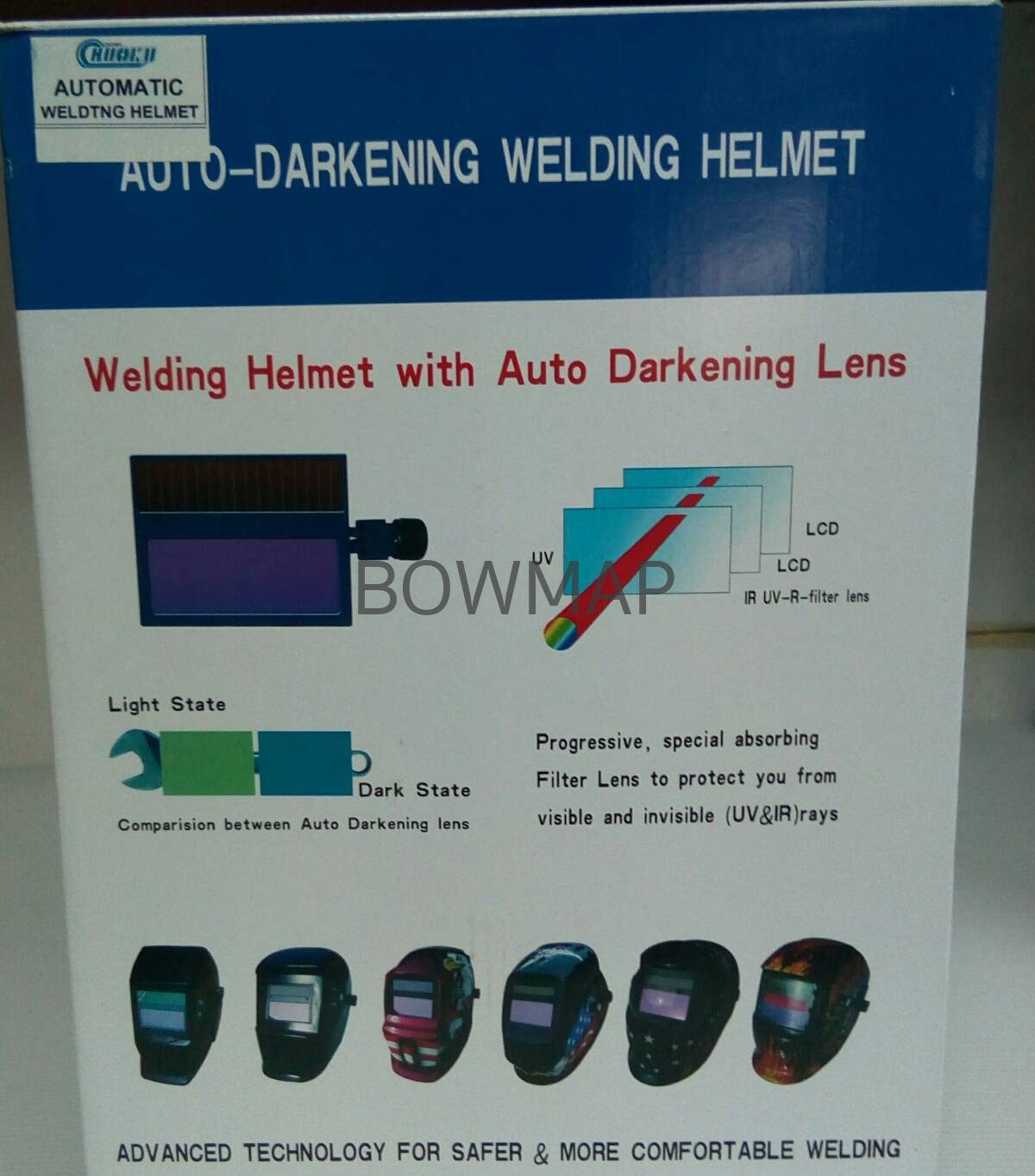 หน้ากากเชื่อมAUTO ปรับแสงได้ น้ำหนักเบา สั่งซื้อผ่านไลน์ @BOWMAP - Image 2