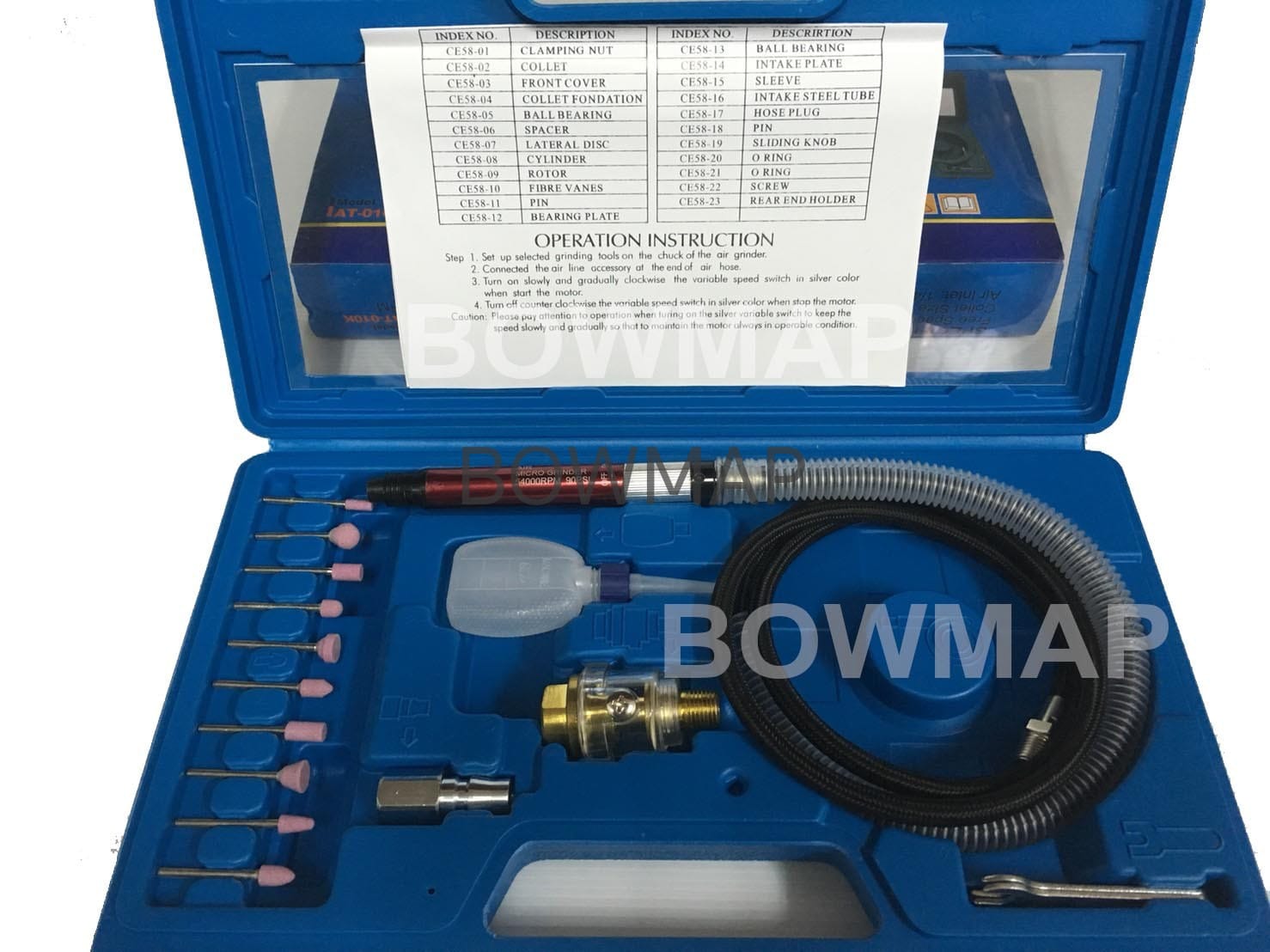 เครื่องเจียร์ลมสายอ่อน แกน 3 มิล CK-123K สั่งซื้อผ่านไลน์ @BOWMAP - Image 5